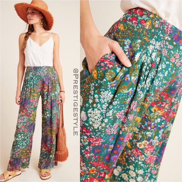 Anthropologie Pants - ANTHROPOLOGIE Cabo Pleated Wide-Leg Pants